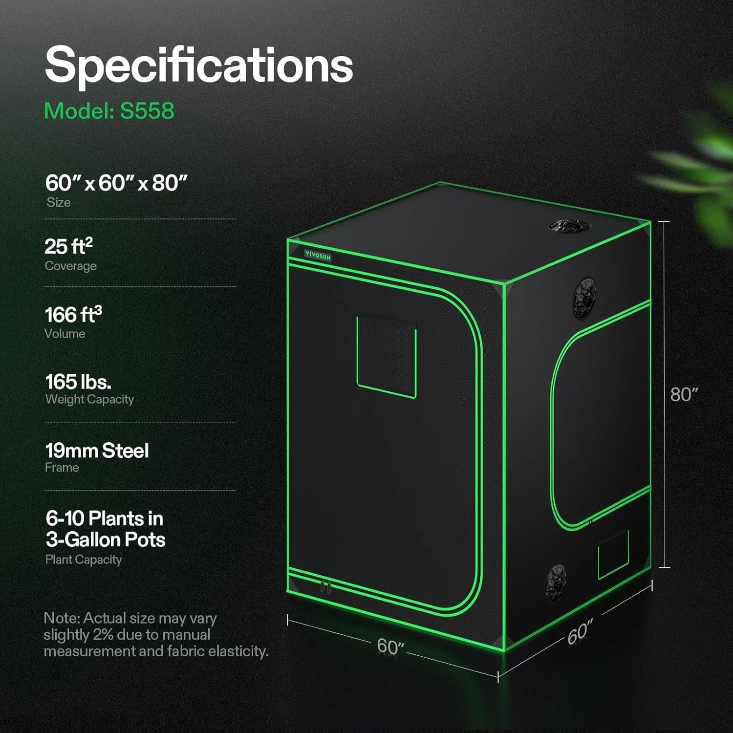 5x5 VivoSun Grow-tent