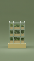 Modular Indoor Greenhouse Kit with Wood Accents